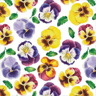 Guardanapo para Decoupage Ambiente 33x33cm com 20 Unidades - Flores Amores-perfeitos