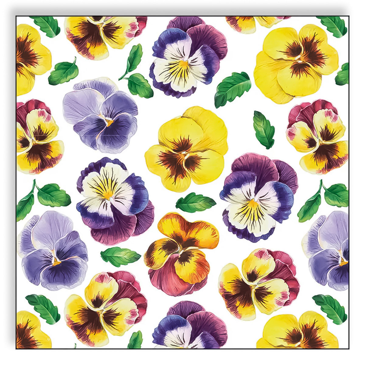 Guardanapo para Decoupage Ambiente 33x33cm com 2 Unidades - Flores Amores-perfeitos