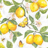 Guardanapo para Decoupage Ambiente 33x33cm com 2 Unidades - Limões Frescos Brancos