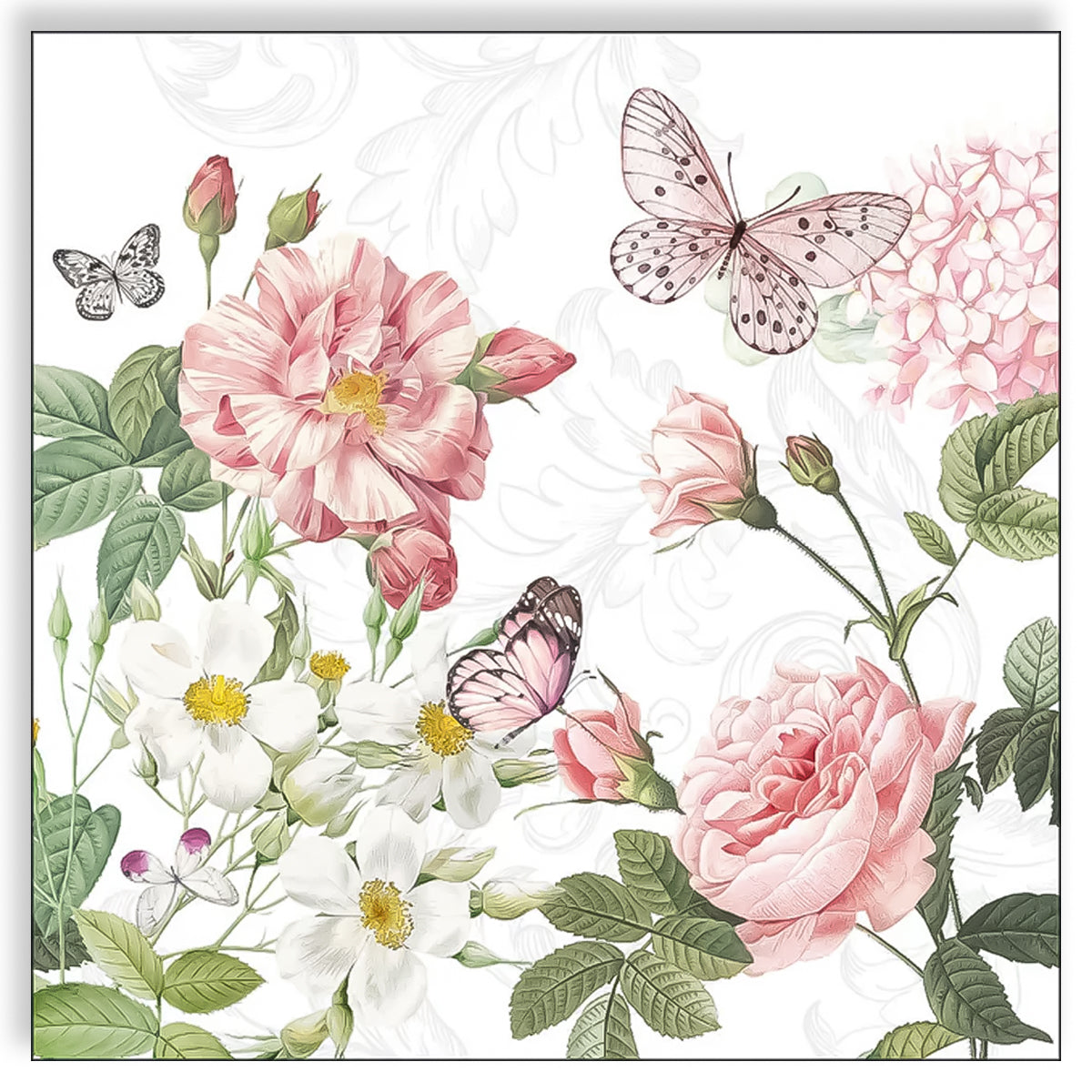 Guardanapo para Decoupage Ambiente 33x33cm com 20 Unidades - Amélia Branco
