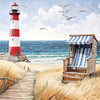 Guardanapo para Decoupage Ambiente 33x33cm com 2 Unidades - Vista da Praia