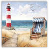 Guardanapo para Decoupage Ambiente 33x33cm com 2 Unidades - Vista da Praia