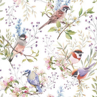 Guardanapo para Decoupage Ambiente 33x33cm com 2 Unidades - Pássaros & Flores