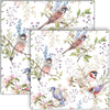 Guardanapo para Decoupage Ambiente 33x33cm com 20 Unidades - Pássaros & Flores