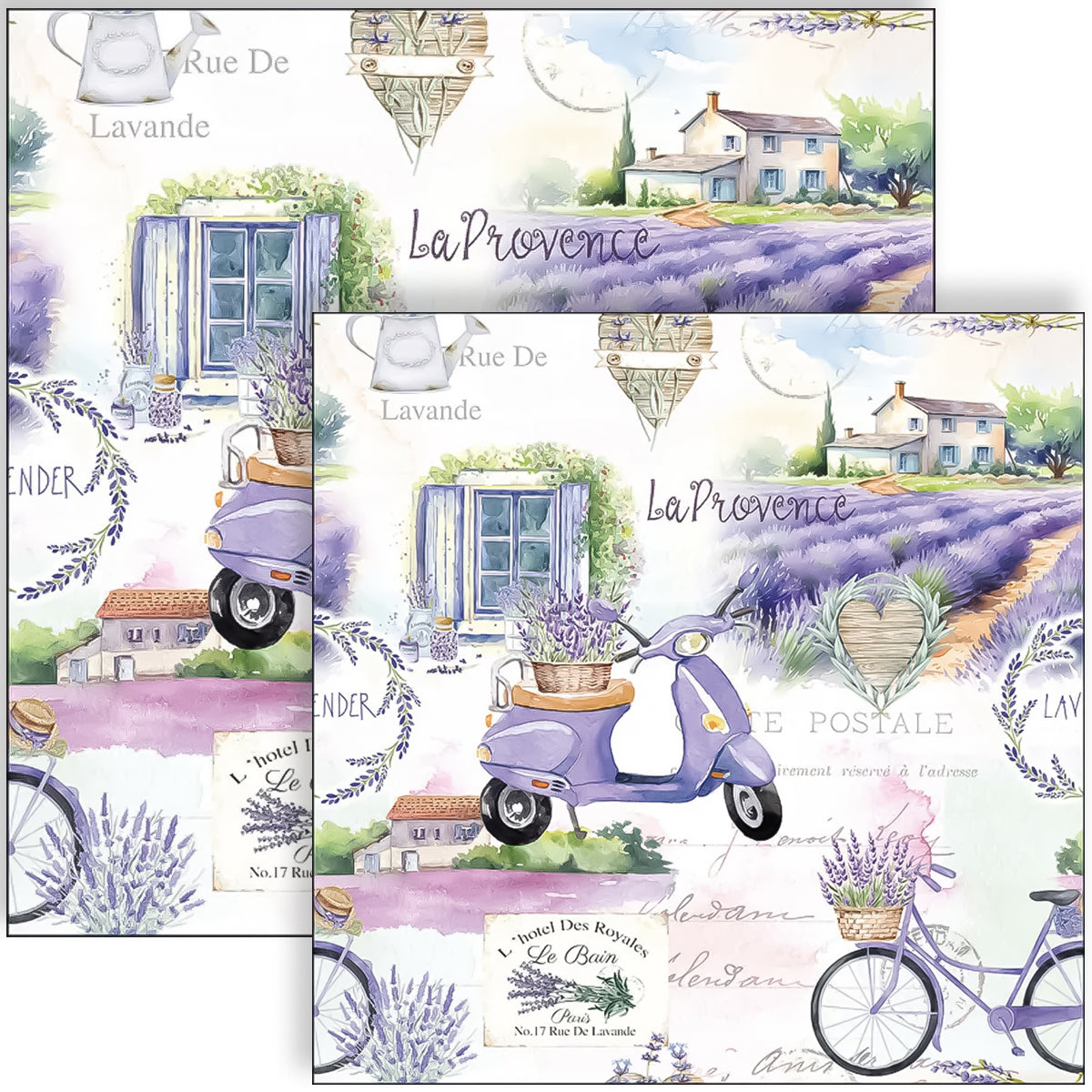 Guardanapo para Decoupage Ambiente 33x33cm com 20 Unidades - a Provença