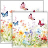 Guardanapo para Decoupage Ambiente 33x33cm com 2 Unidades - Borboletas no Campo 