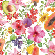 Guardanapo para Decoupage Ambiente 33x33cm com 2 Unidades - Frutas Tropicais