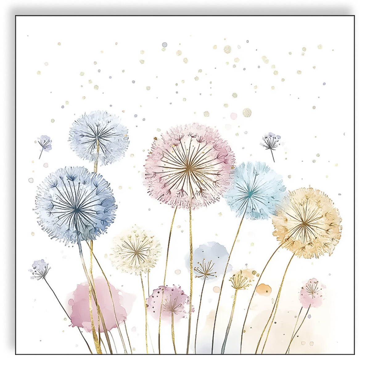 Guardanapo para Decoupage Ambiente 33x33cm com 20 Unidades - Dentes-de-leão
