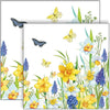 Guardanapo para Decoupage Ambiente 33x33cm com 2 Unidades - Flor Narciso e Muscari