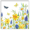 Guardanapo para Decoupage Ambiente 33x33cm com 2 Unidades - Flor Narciso e Muscari