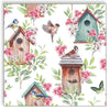 Guardanapo para Decoupage Ambiente 33x33cm com 20 Unidades - Casa de Pássaros de Madeira