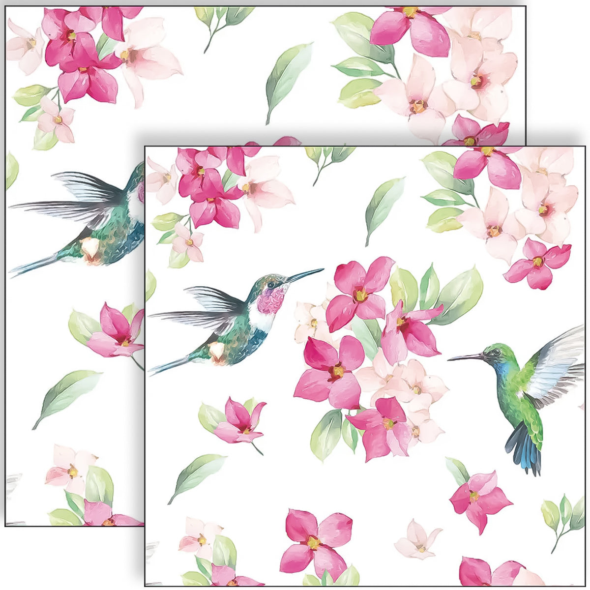 Guardanapo para Decoupage Ambiente 33x33cm com 20 Unidades - Beija-flores