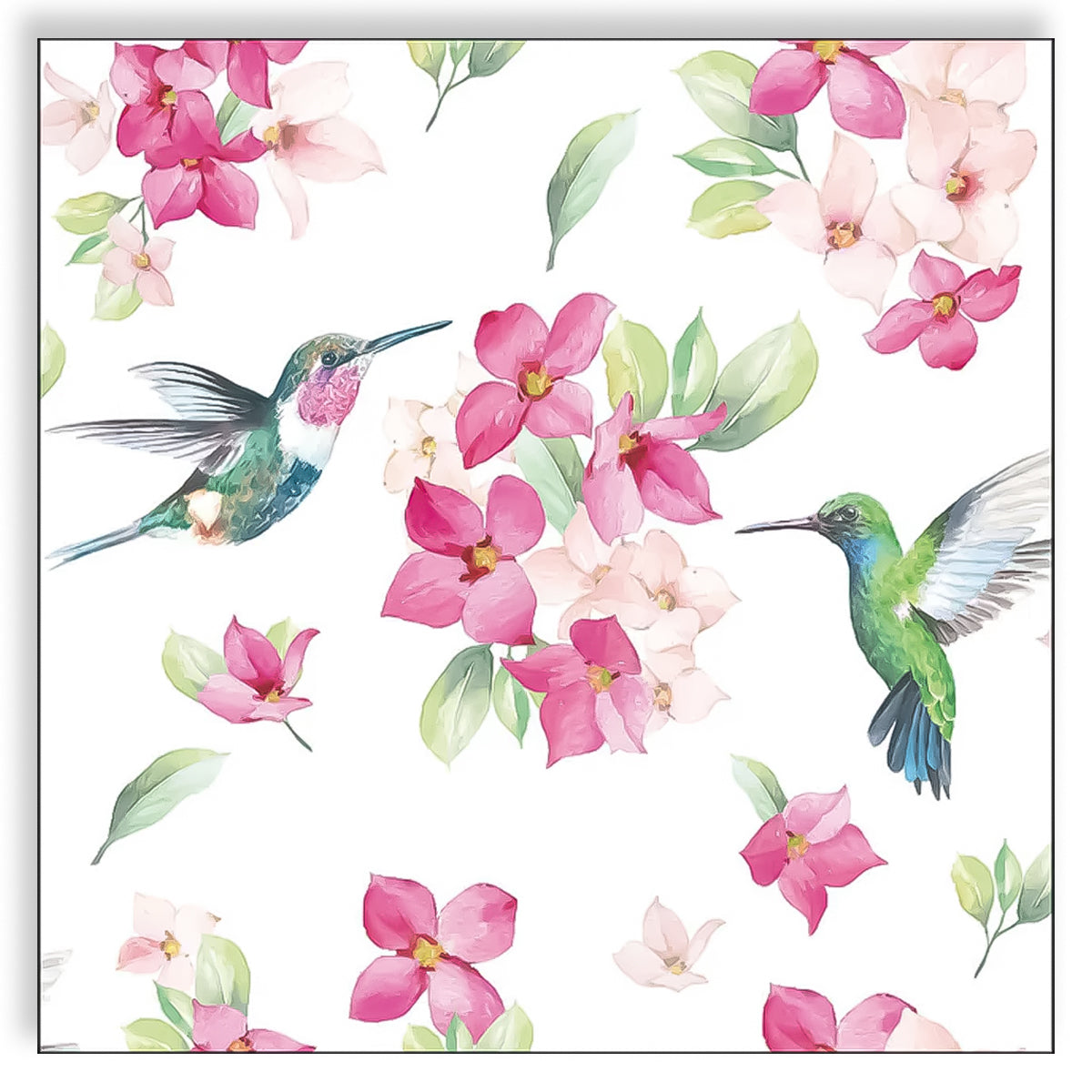 Guardanapo para Decoupage Ambiente 33x33cm com 20 Unidades - Beija-flores
