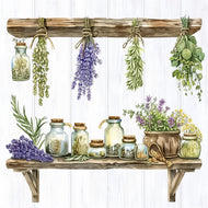 Guardanapo para Decoupage Ambiente 33x33cm com 20 Unidades - Cozinha de Ervas