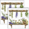Guardanapo para Decoupage Ambiente 33x33cm com 20 Unidades - Cozinha de Ervas