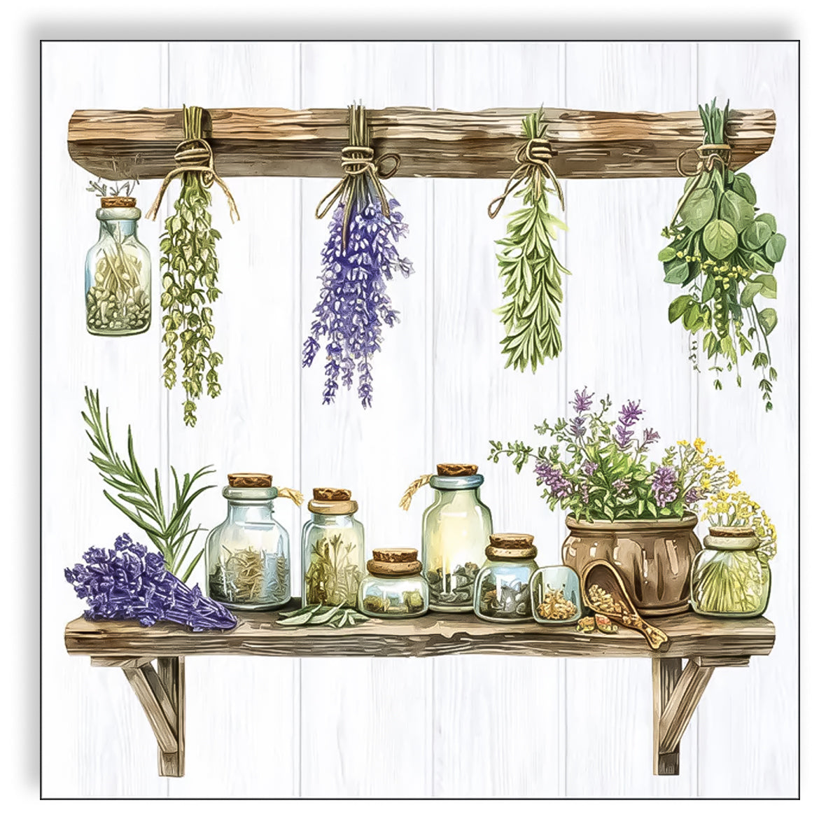 Guardanapo para Decoupage Ambiente 33x33cm com 2 Unidades - Cozinha de Ervas