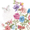Guardanapo para Decoupage Ambiente 33x33cm com 2 Unidades - Rosas & Borboletas 