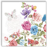 Guardanapo para Decoupage Ambiente 33x33cm com 2 Unidades - Rosas & Borboletas 