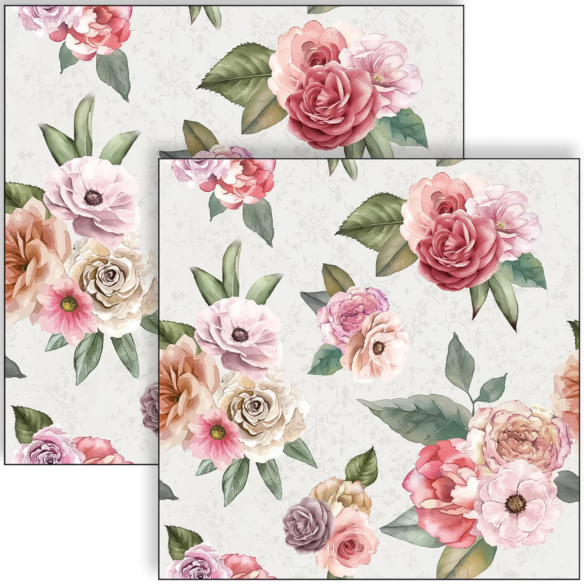 Guardanapo para Decoupage Ambiente 33x33cm com 20 Unidades - Rosas