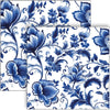 Guardanapo para Decoupage Ambiente 33x33cm com 2 Unidades - Flores Azuis
