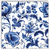 Guardanapo para Decoupage Ambiente 33x33cm com 20 Unidades - Flores Azuis