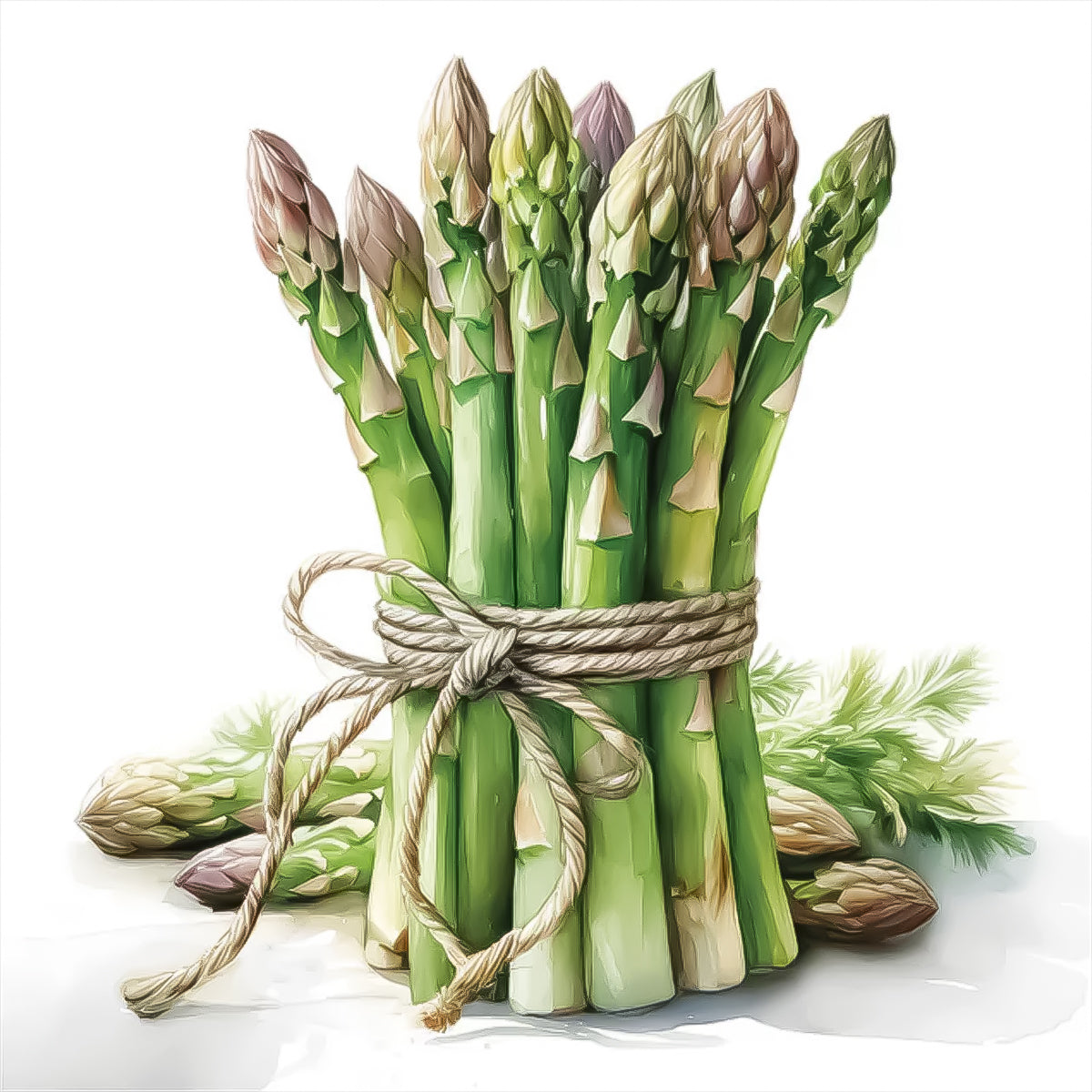 Guardanapo para Decoupage Ambiente 33x33cm com 2 Unidades - Espargos Culinários