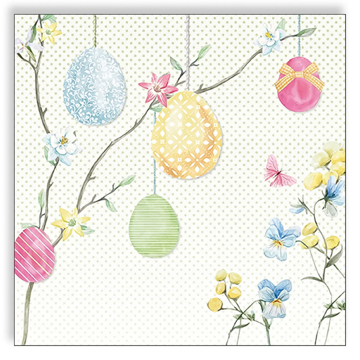 Guardanapo para Decoupage Ambiente 33x33cm com 20 Unidades - Ovos Páscoa