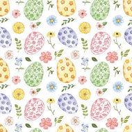 Guardanapo para Decoupage Ambiente com 20 Unidades 33x33cm - Ovos de Páscoa e Flores