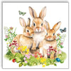 Guardanapo para Decoupage Ambiente com 2 Unidades 33x33cm -  Família Coelho Páscoa
