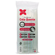 Pacote Bastões Cola Quente Grosso 1kg Semi-transparente - Make+