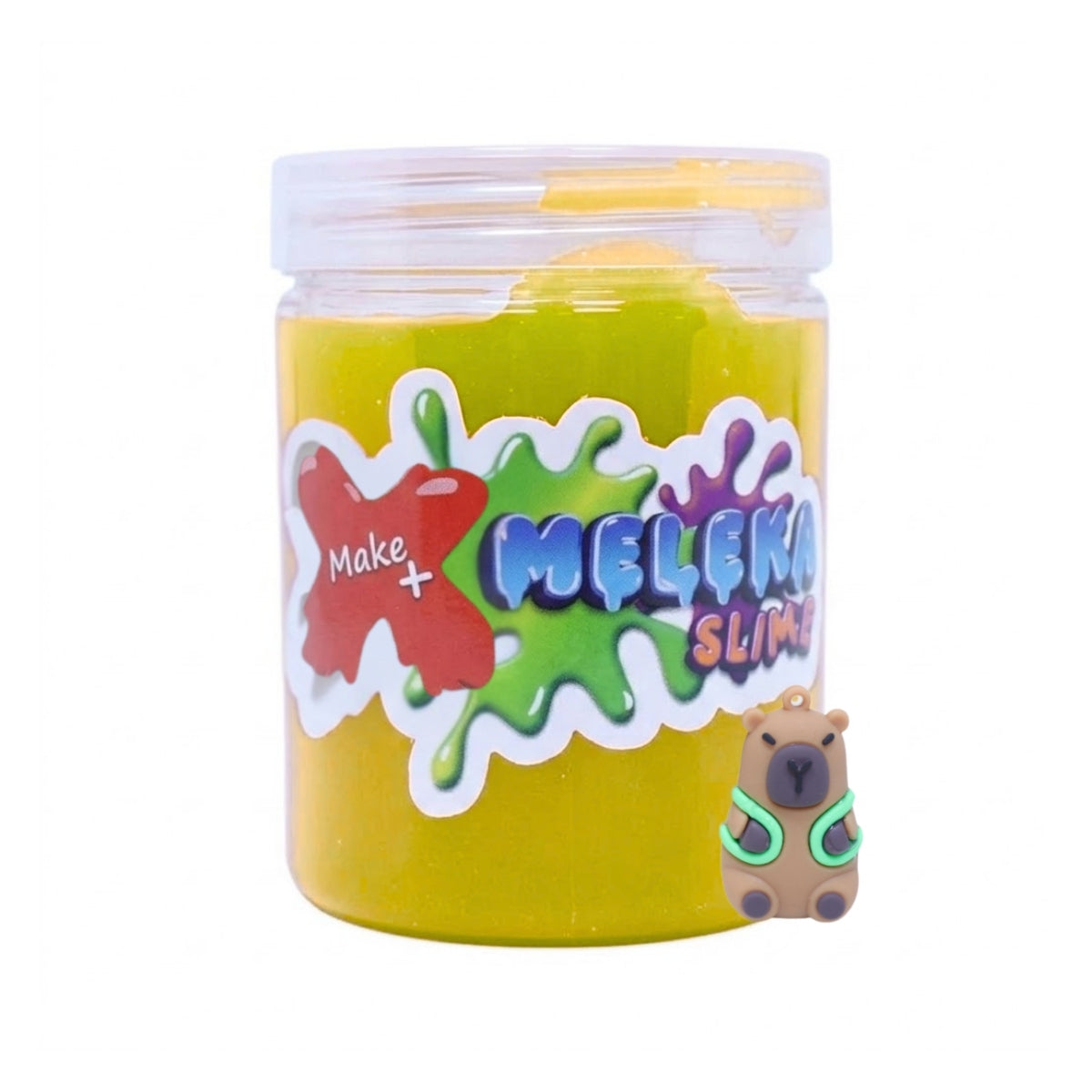 225750-slime-meleka-make-130g-capivara-com-01-bichinho-surpresa-amarelo-550369