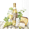 Guardanapo para Decoupage Ihr Vinho Branco Queijo e Uva Verde com 20 Unidades