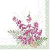 Guardanapo para Decoupage Ihr Flor Lilás no Galho Fundo Verde Claro com 20 Unidades
