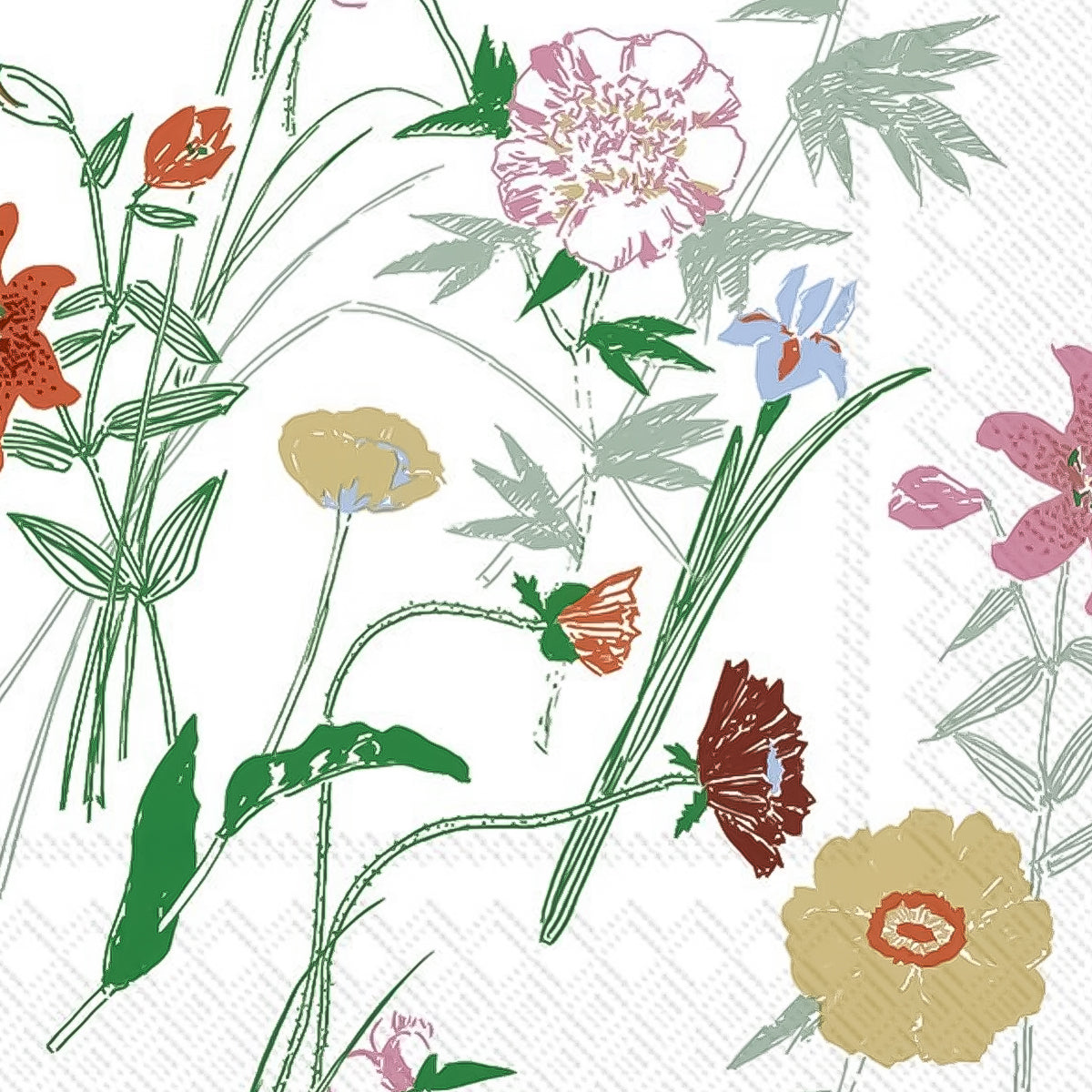 Guardanapo para Decoupage Ihr Jardim de Flores com 20 Unidades