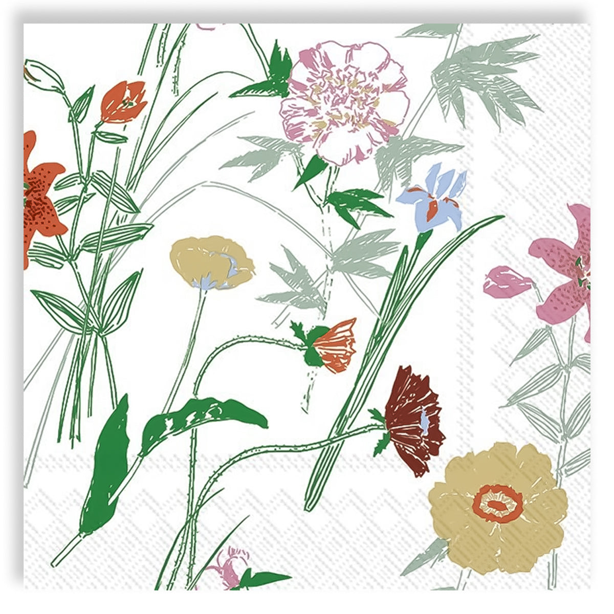 Guardanapo para Decoupage Ihr Jardim de Flores com 20 Unidades
