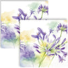 Guardanapo para Decoupage Ihr Flor Agapanto Lilas Fundo Aquarelado com 20 Unidades