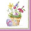 Guardanapo para Decoupage Ihr Vaso com Flores e Ovo Pascoa com 20 Unidades