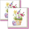 Guardanapo para Decoupage Ihr Vaso com Flores e Ovo Pascoa com 20 Unidades