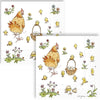 Guardanapo para Decoupage Ihr Galinha com Pintinhos com 20 Unidades