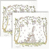Guardanapo para Decoupage Ihr Flores e Coelhinhos Brancos com 20 Unidades