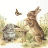 Guardanapo para Decoupage Ihr Coelhos e Borboleta com 20 Unidades