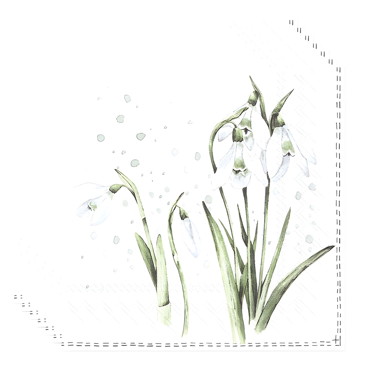Guardanapo para Decoupage Ihr 33x33cm com 2 Unidades - Bicicleta com Flores