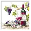 Guardanapo para Decoupage Ihr - Vinho Tinto Queijo e Uva 02 Unidades