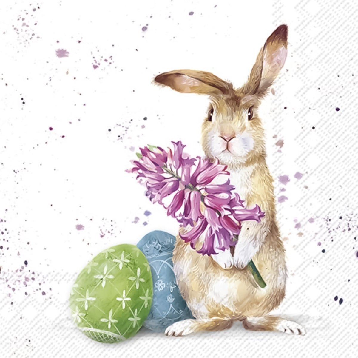 Guardanapo para Decoupage Ihr - Coelho e Ovos de Pascoa 02 Unidades