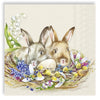 Guardanapo para Decoupage Ihr - Coelhos Fofinhos Pascoa 02 Unidades