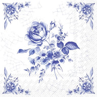 Guardanapo para Decoupage Ihr 33x33cm com 2 Unidades - Bouque de Rosa Azul