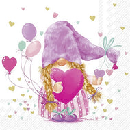 Guardanapo para Decoupage Ihr 33x33cm com 2 Unidades - Amor Divertido Lilas