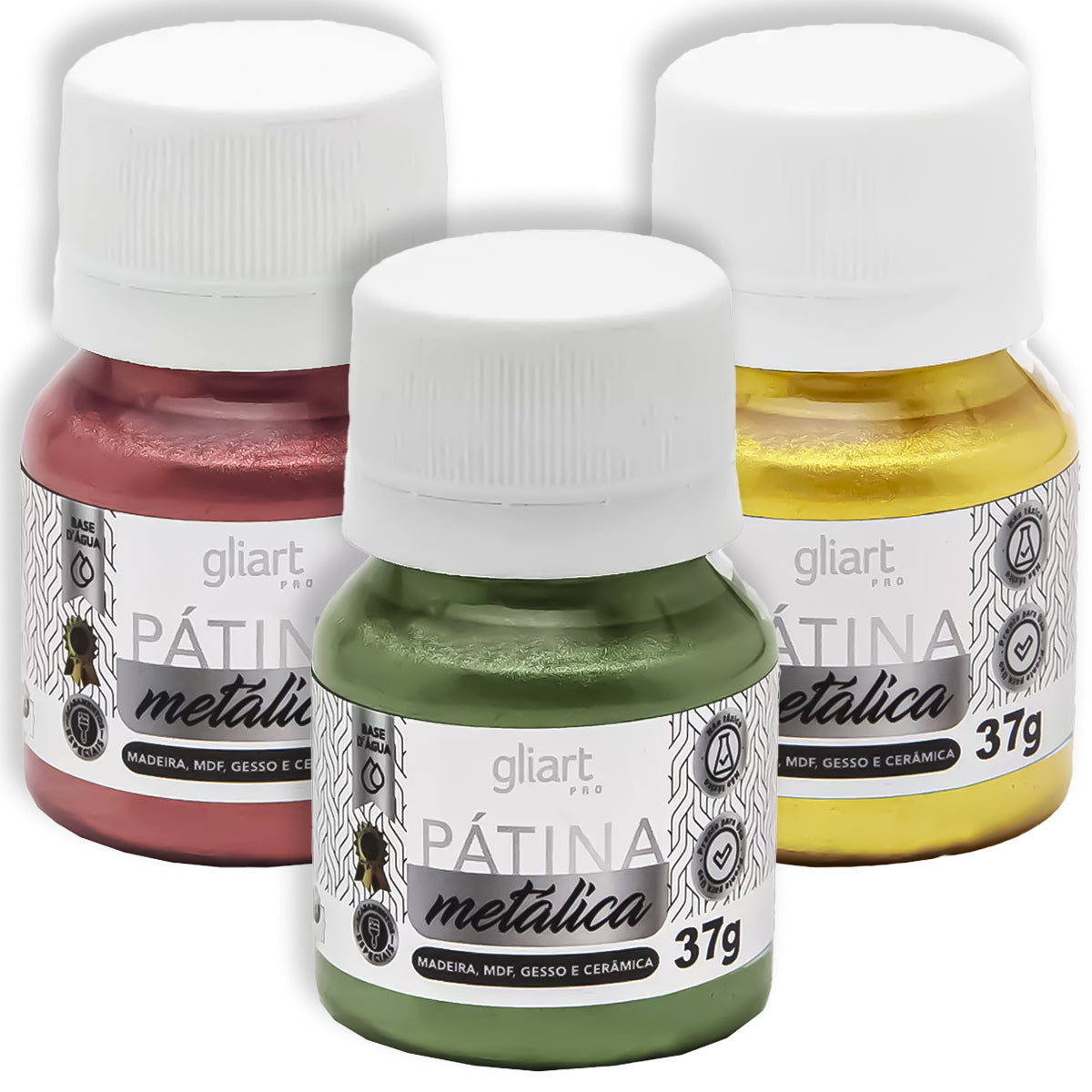 Tinta Pátina Metálica 37g Gliart 