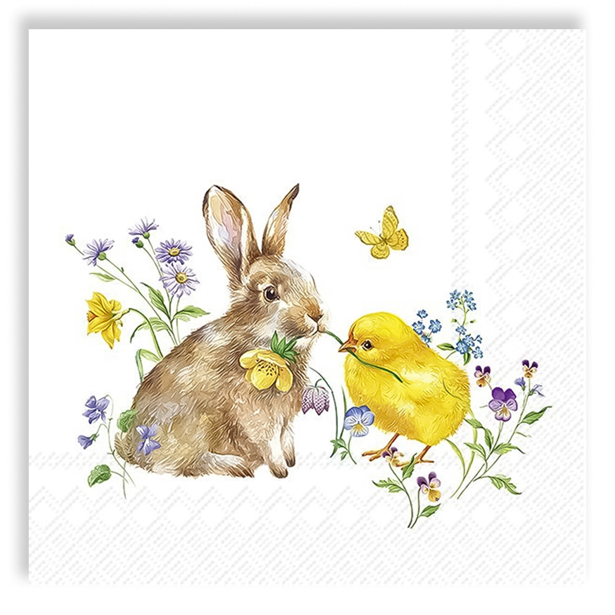 Guardanapo para Decoupage Ihr - Coelho e Pintinho Pascoa 02 Unidades