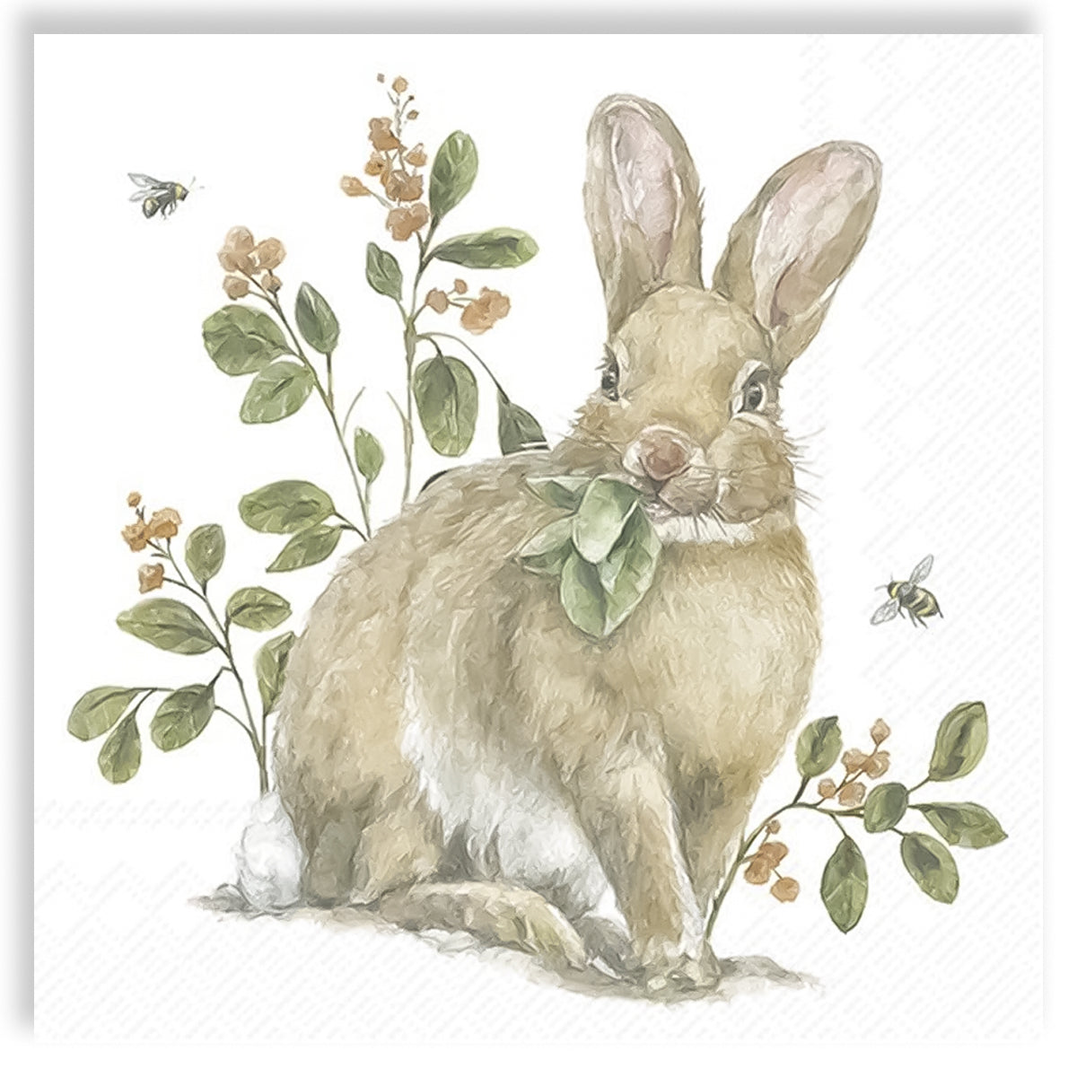 Guardanapo para Decoupage Ihr - Coelho no Jardim Pascoa 02 Unidades